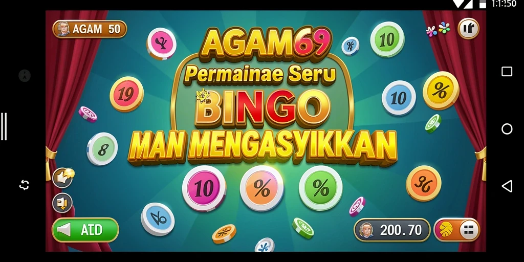 Tampilan gameplay AGAM69 dengan Bingo yang seru dan interaktif.