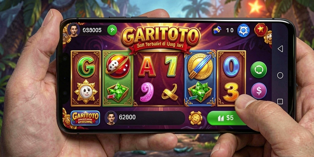 Tangkapan layar menunjukkan gameplay seru GARITOTO dengan berbagai slot menarik.