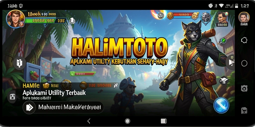 Tampilan antarmuka aplikasi HALIMTOTO yang modern dan ramah pengguna.