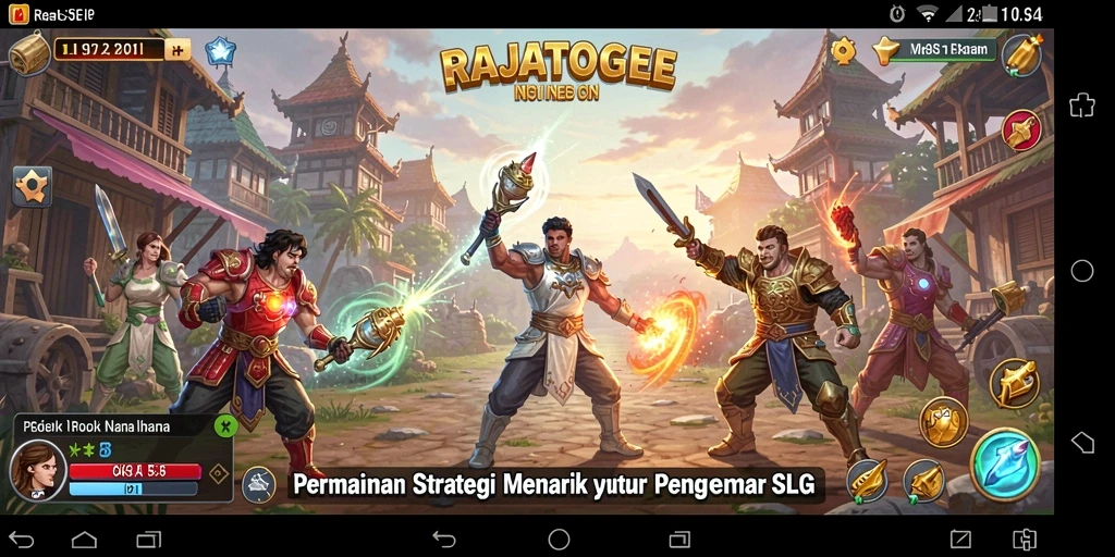 Tampilan gameplay menarik dalam RAJATOGEL.