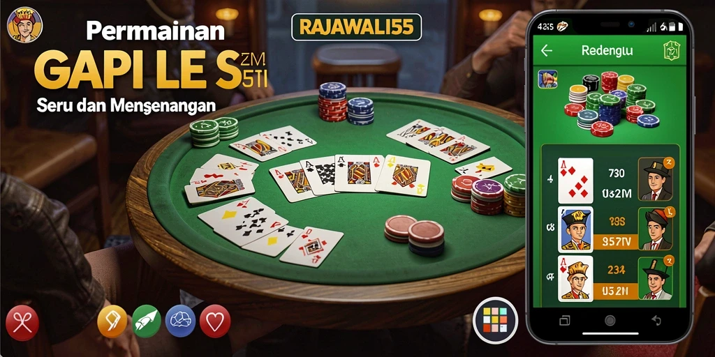 Tampilan gameplay seru dan menarik dalam permainan Gaple.