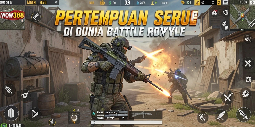 Screenshot menampilkan pertempuran seru antar pemain di arena WOW388.