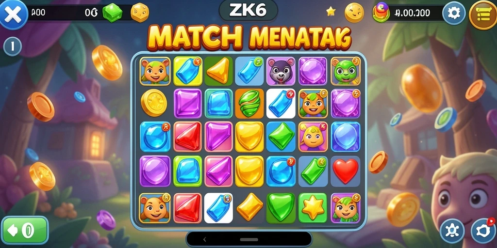 Tampilan gameplay menarik dari ZK6 yang penuh warna.